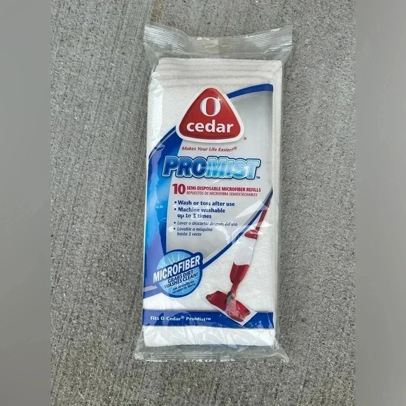 O Cedar Pro Mist Refill Pads NEW Mop Microfiber 10 pack - Picture 1 of 3